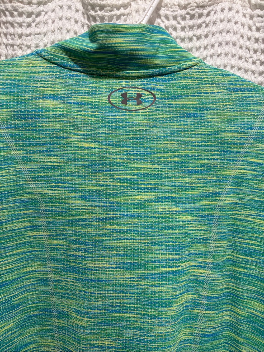 Under Armour Blue-Green Space Dye Performance Top